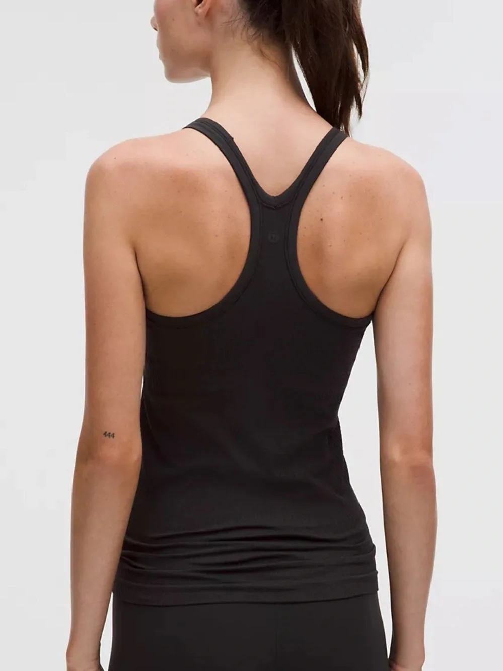 lululemon athletica Ebb to Street Ribbed Scoop Neck Light Support Tank Black 10